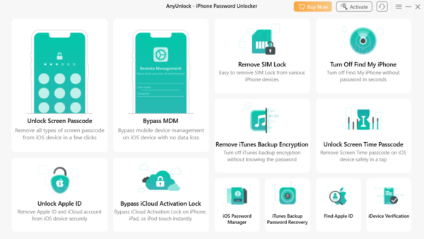 Sử dụng công cụ dò mã Passcode và A1ny Unlock cũng là một cách giúp bạn mở khóa iPhone 15 quên mật khẩu